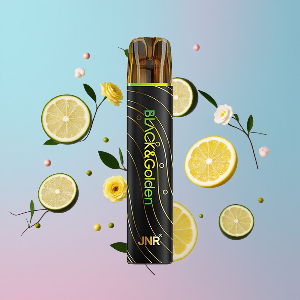 JNR Black&Golden 800 Puffs Disposable Vape Citrón & Limetka 550mAh 2ml 2% JNR Black&Golden 800 Puffs Disposable Vape Citrón & Limetka 550mAh 2ml 2%