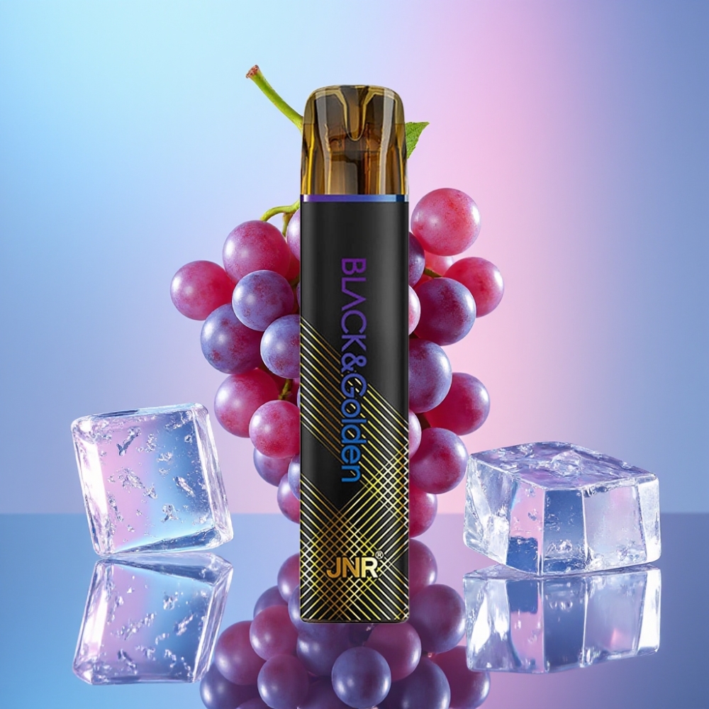 JNR Black&Golden 800 Puffs Disposable Vape Hroznový ľad 550mAh 2ml 2%