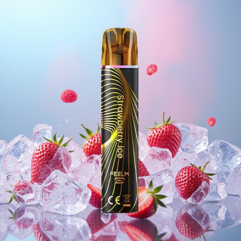 JNR Black&Golden 800 Puffs Jednorázová Vape Jahodový ľad, 550mAh, 2ml