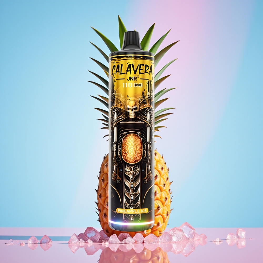 JNR Calavera 11000 Puffs Disposable Vape Ananásový ľad, 21ml, 850mAh, 1.0ohm JNR Calavera 11000 Puffs Disposable Vape Ananásový ľad, 21ml, 850mAh, 1.0ohm