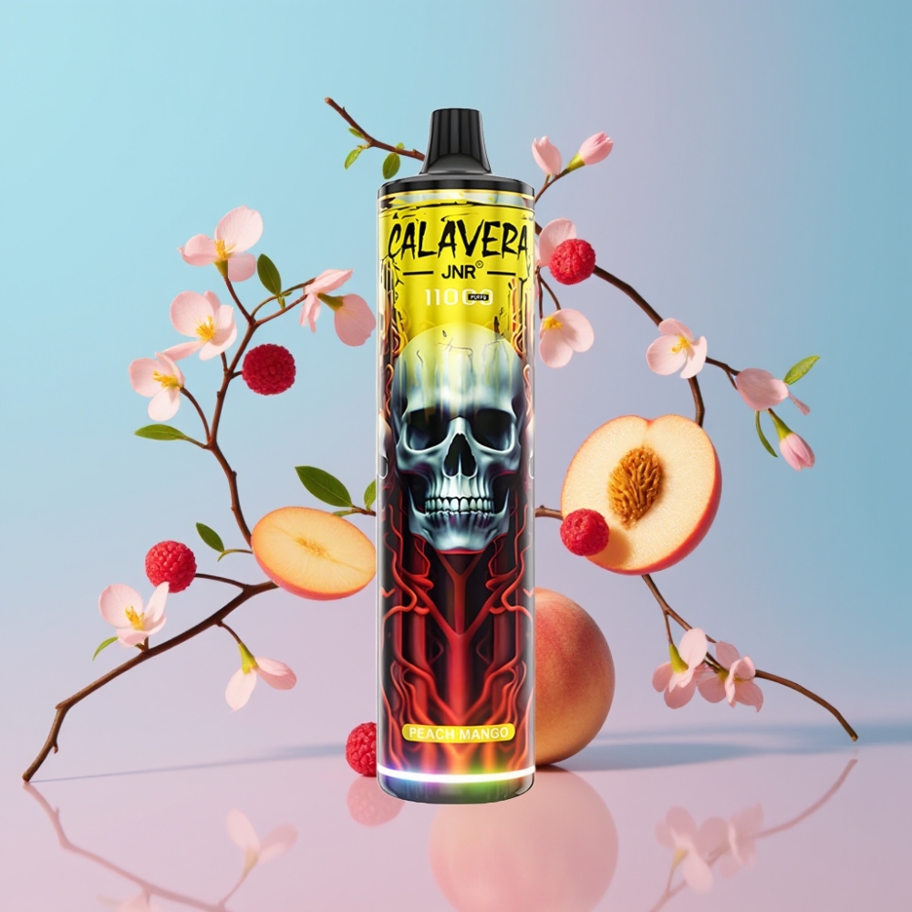 JNR Calavera 11000 Puffs Disposable Vape Broskyňa Mango, 21ml, 850mAh, 1.0ohm JNR Calavera 11000 Puffs Disposable Vape Broskyňa Mango, 21ml, 850mAh, 1.0ohm