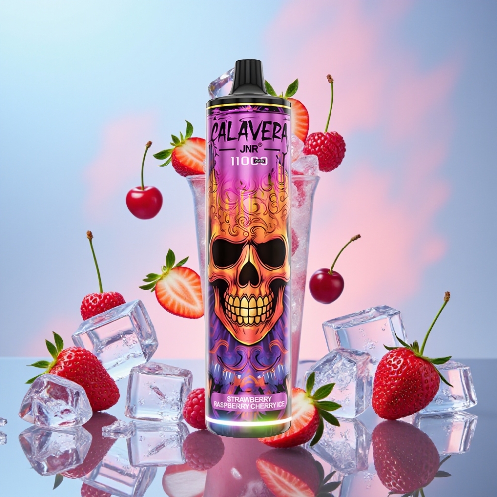 JNR Calavera 11000 Puffs Disposable Vape Jahoda Malina Čerešňový ľad 850mAh 21ml JNR Calavera 11000 Puffs Disposable Vape Jahoda Malina Čerešňový ľad 850mAh 21ml
