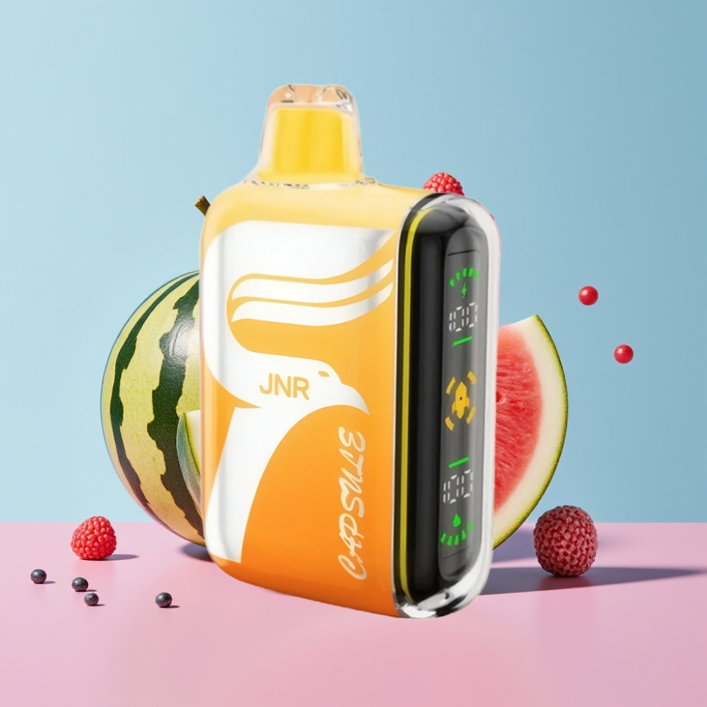 JNR Capsule 15000 Puffs Vodný melón Irchee, 20ml, 850mAh, Dual Mesh Coil JNR Capsule 15000 Puffs Vodný melón Irchee, 20ml, 850mAh, Dual Mesh Coil