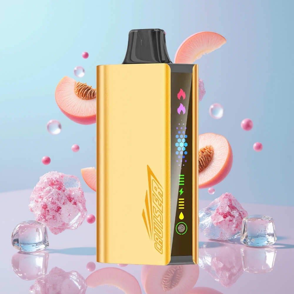JNR Cruiser 12000 Puffs No-Charge Disposable Vape Broskyňový ľad, 25ml, 3500mAh, 1.2ohm JNR Cruiser 12000 Puffs No-Charge Disposable Vape Broskyňový ľad, 25ml, 3500mAh, 1.2ohm