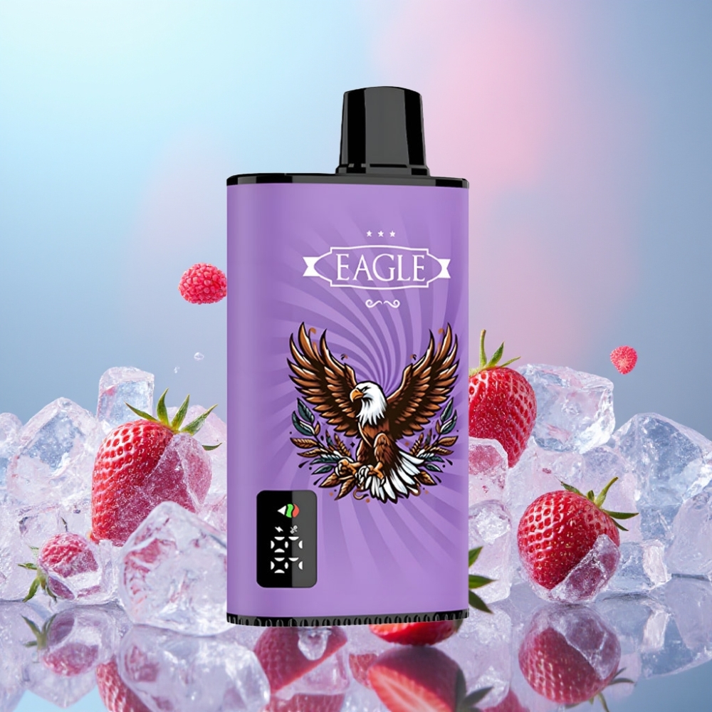 JNR EAGLE Smart 23000 Puffs Digitálny displej 25ml Prúdový 1.0ohm Jahodový ľad JNR EAGLE Smart 23000 Puffs Digitálny displej 25ml Prúdový 1.0ohm Jahodový ľad