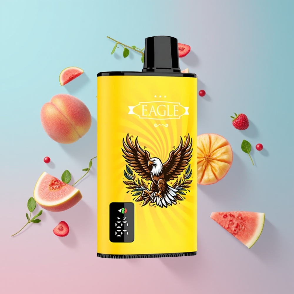 JNR EAGLE Smart 23000 Puffs Disposable Vape Broskyňa Mangová Melónová, 25ml, 750mAh, Typ-C JNR EAGLE Smart 23000 Puffs Disposable Vape Broskyňa Mangová Melónová, 25ml, 750mAh, Typ-C