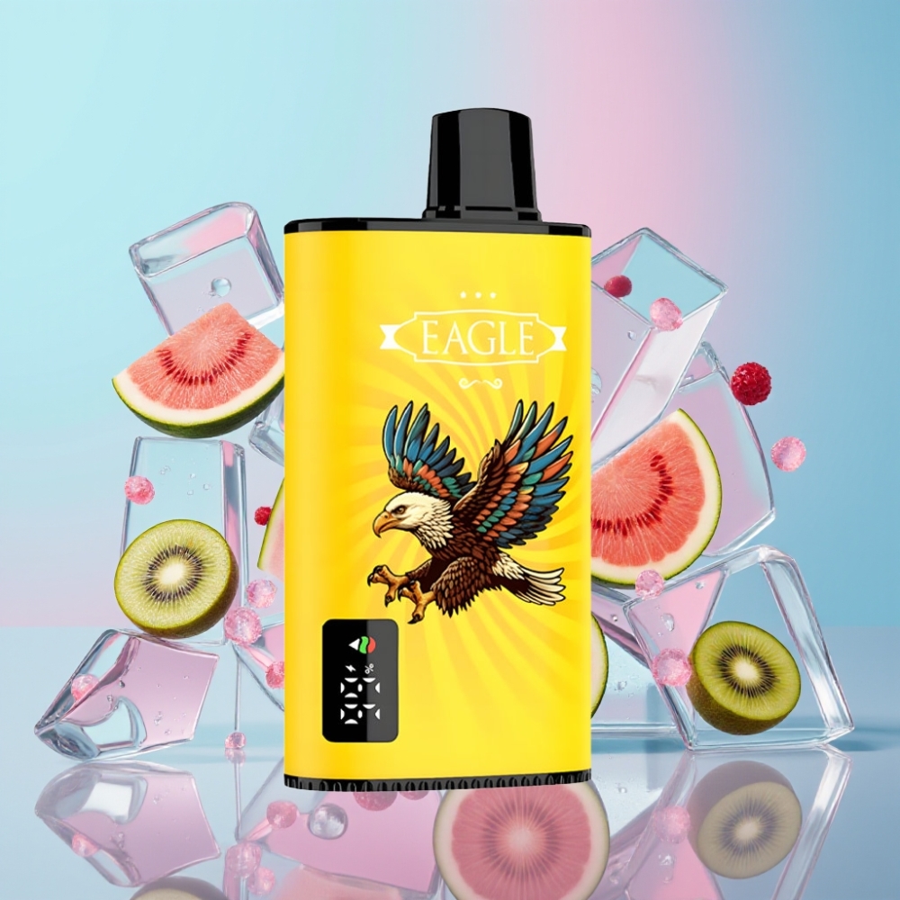 JNR EAGLE Smart 23000 Puffs Disposable Vape Kiwi-Melonový ľad, 25ml, 750mAh, Typ-C JNR EAGLE Smart 23000 Puffs Disposable Vape Kiwi-Melonový ľad, 25ml, 750mAh, Typ-C