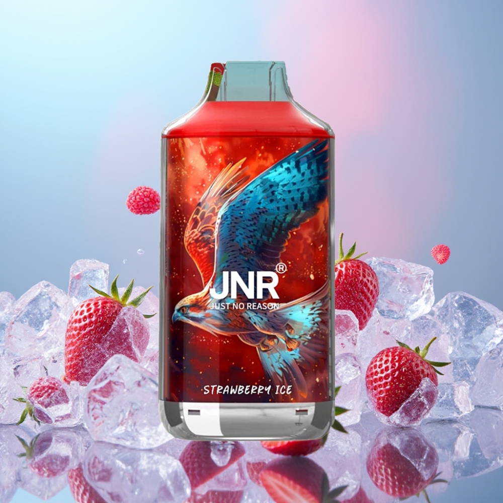 JNR Falcon 16000 Puffs Disposable Vape Jahodový ľad – 850mAh, 22ml, Dual Mesh Coil JNR Falcon 16000 Puffs Disposable Vape Jahodový ľad – 850mAh, 22ml, Dual Mesh Coil