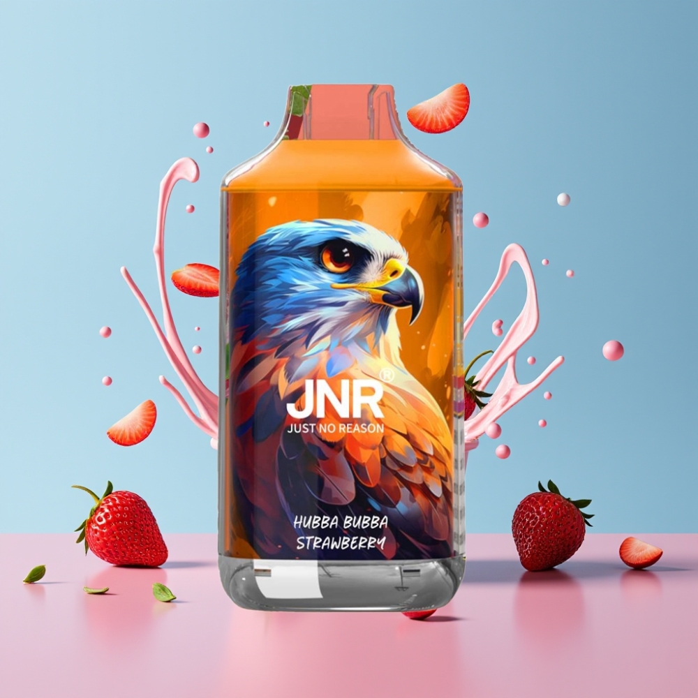 JNR Falcon 16000 Puffs Hubba Bubba Jahoda, 850mAh, 22ml, Dual Mesh Coil, Type C JNR Falcon 16000 Puffs Hubba Bubba Jahoda, 850mAh, 22ml, Dual Mesh Coil, Type C