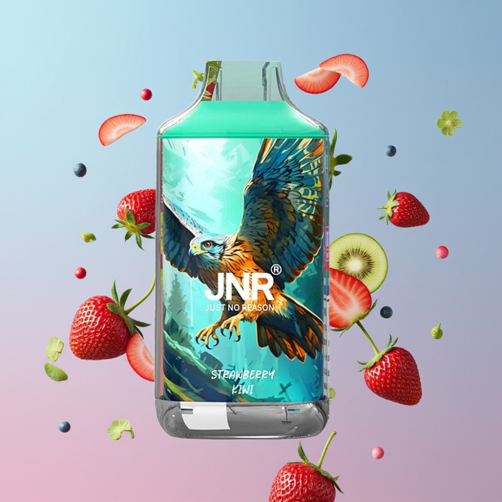 JNR Falcon 16000 Puffs Jahoda Kiwi, 850mAh, 22ml, Dual Mesh Coil, Typ C JNR Falcon 16000 Puffs Jahoda Kiwi, 850mAh, 22ml, Dual Mesh Coil, Typ C