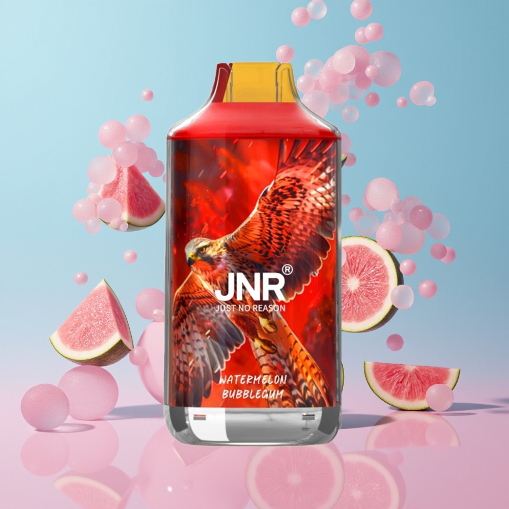 JNR Falcon 16000 Puffs Vodný Melón Bubblegum 22ml 850mAh Dual Mesh Coil JNR Falcon 16000 Puffs Vodný Melón Bubblegum 22ml 850mAh Dual Mesh Coil