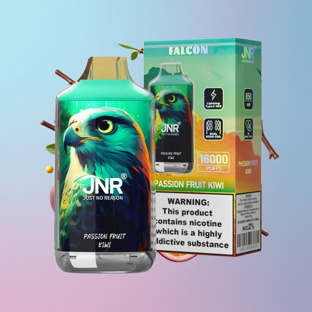 JNR Falcon Marhuľa Kiwi 16000 Puffs/22ml/Dual Mesh Coil/850mAh