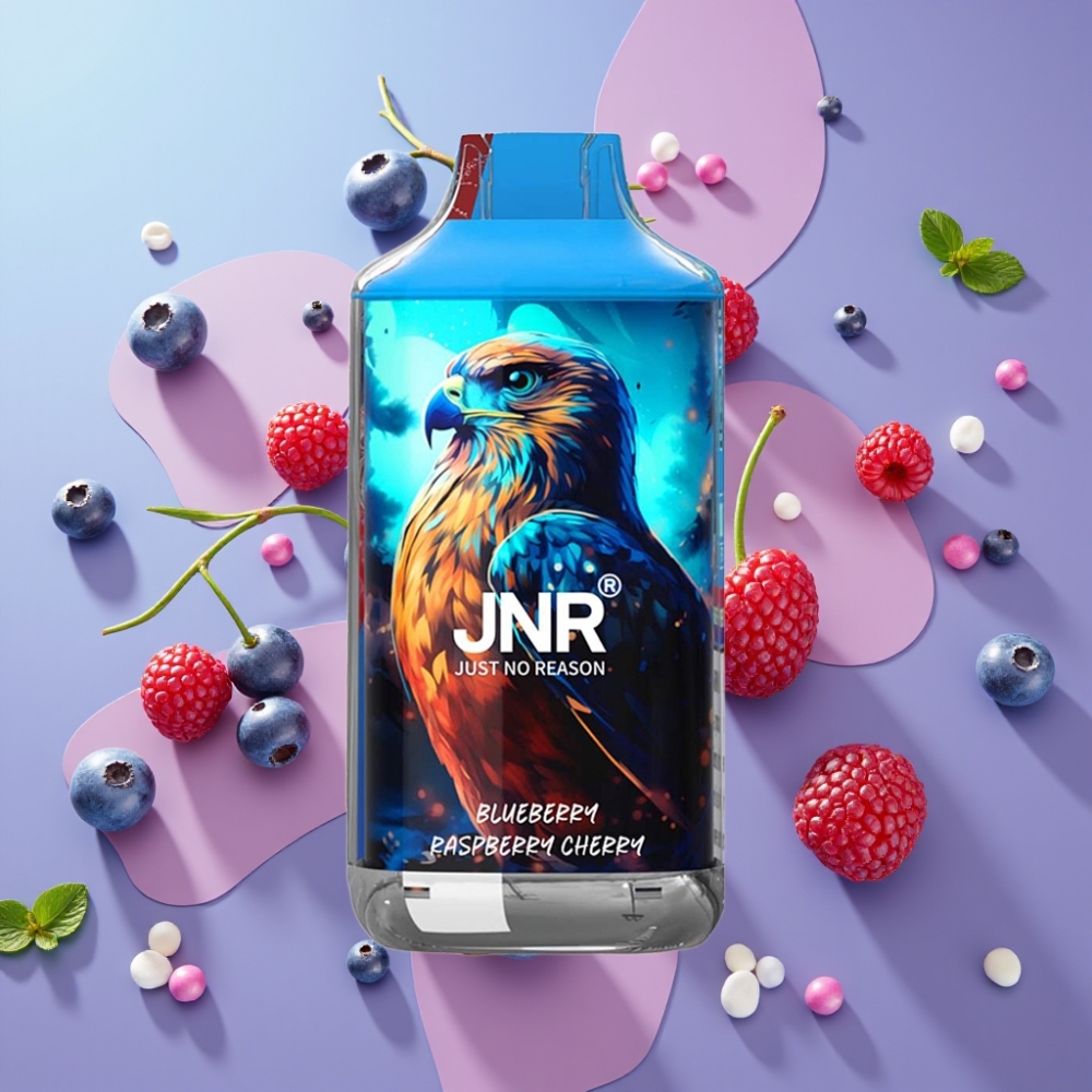 JNR Falcon Čučoriedka Malina Čerešňa 16000 Puffs 850mAh 22ml Dual Mesh JNR Falcon Čučoriedka Malina Čerešňa 16000 Puffs 850mAh 22ml Dual Mesh