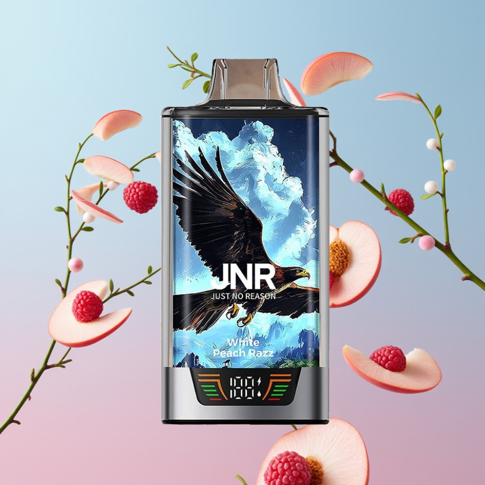 JNR Falcon Pro 28000 Disposable Vape Biele Broskyne Razz 30ml 5% JNR Falcon Pro 28000 Disposable Vape Biele Broskyne Razz 30ml 5%
