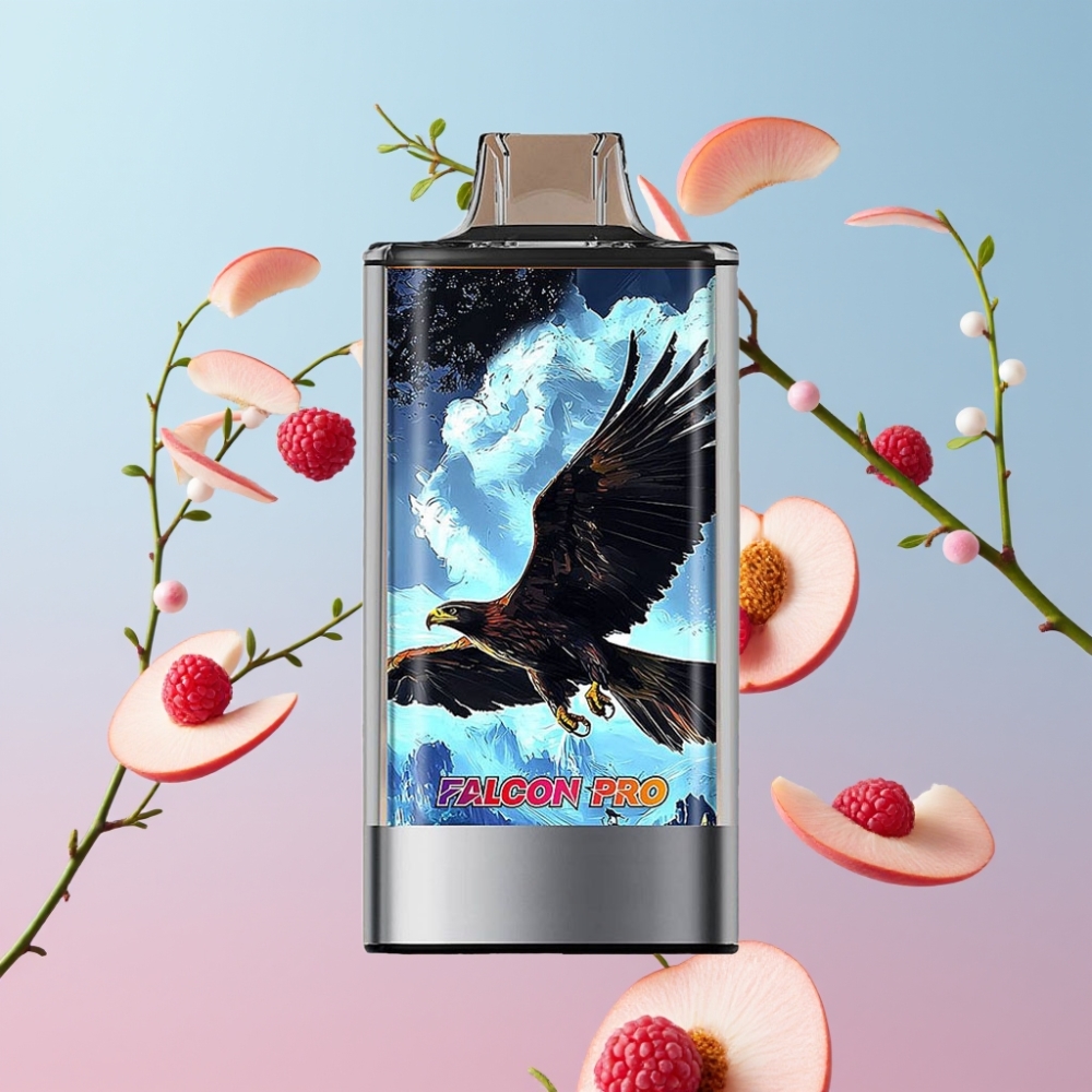 JNR Falcon Pro 28000 Disposable Vape Biele Broskyne Razz 30ml 5%