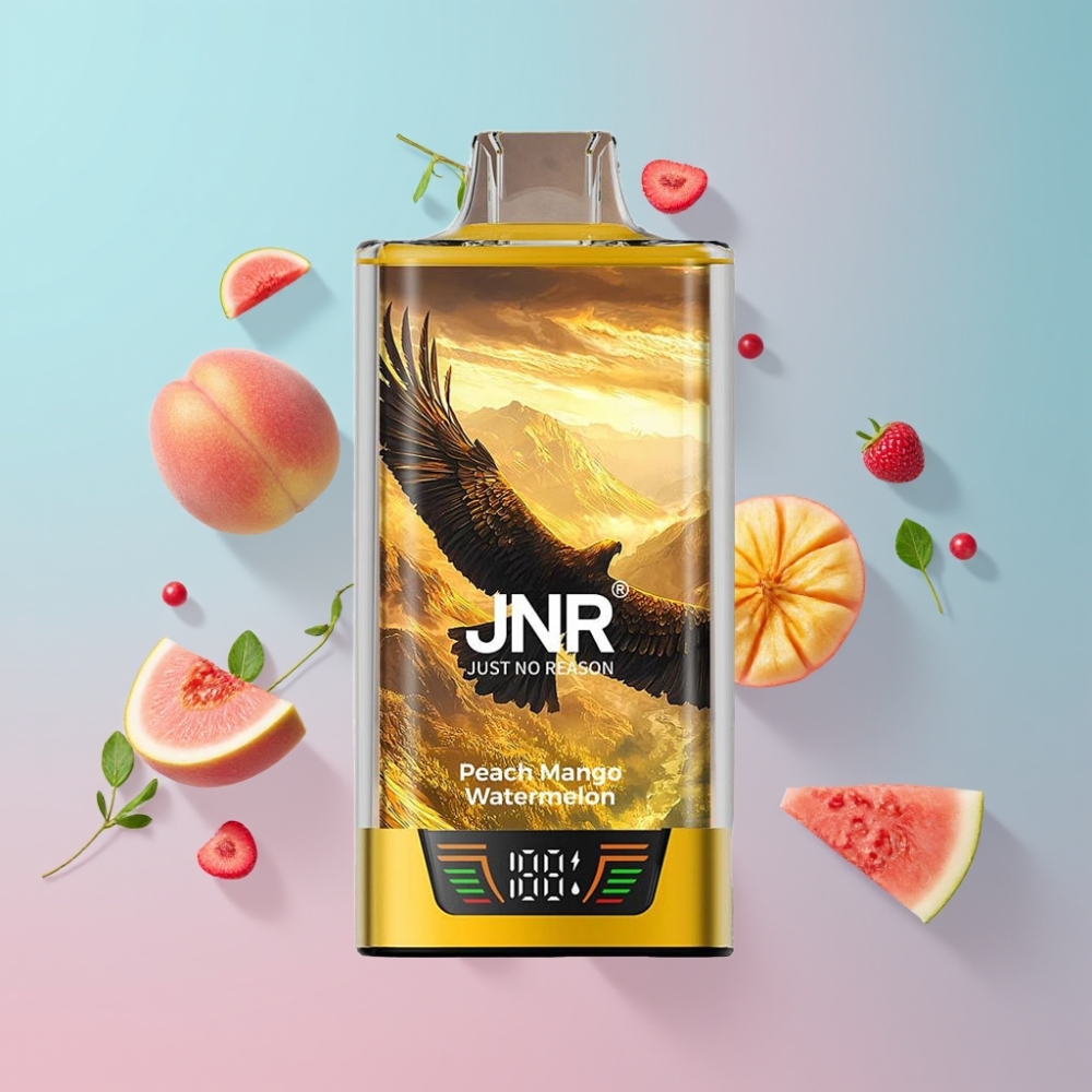 JNR Falcon Pro 28000 Disposable Vape Broskyňa Mangový Džbánik 30ml 28000 ťahov 5% nikotínu JNR Falcon Pro 28000 Disposable Vape Broskyňa Mangový Džbánik 30ml 28000 ťahov 5% nikotínu