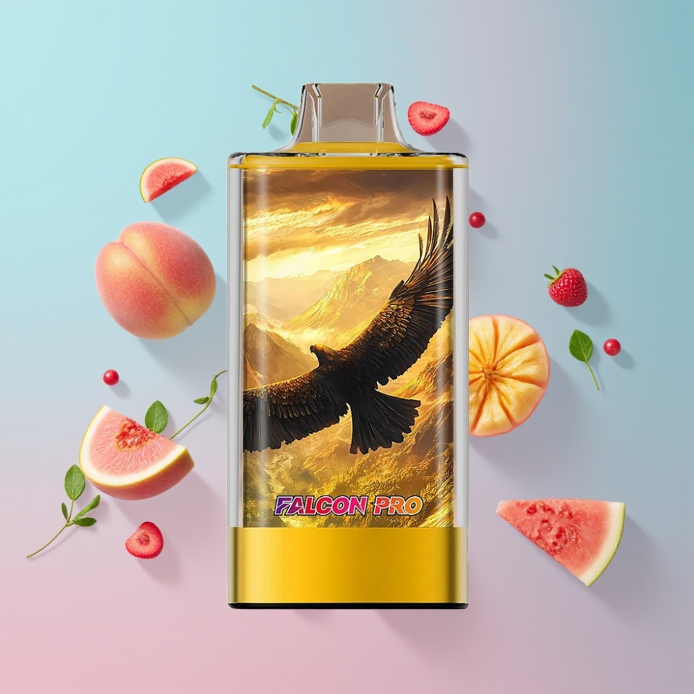 JNR Falcon Pro 28000 Disposable Vape Broskyňa Mangový Džbánik 30ml 28000 ťahov 5% nikotínu