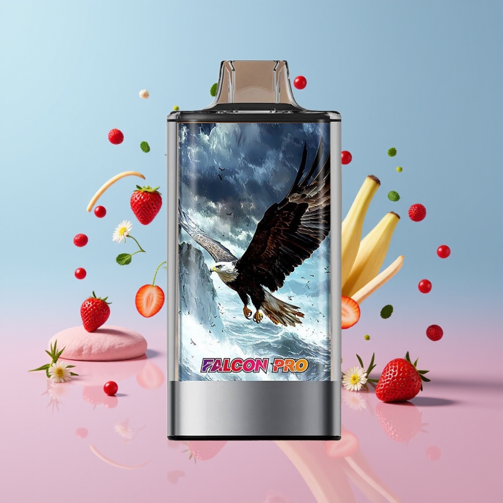 JNR Falcon Pro 28000 Disposable Vape Jahoda Banán 30ml 28000 ťahov 5% nikotín USB-C