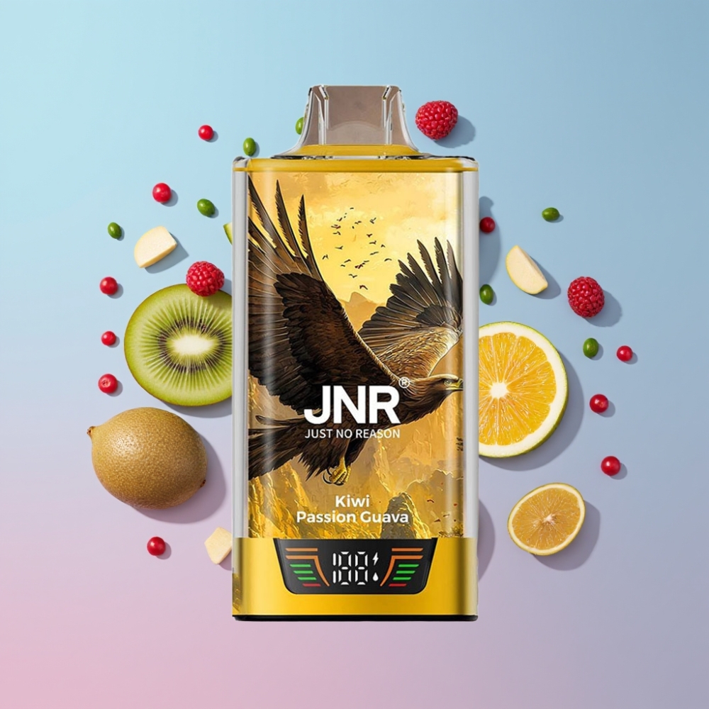 JNR Falcon Pro 28000 Disposable Vape Kiwi Marakuja Guava 30ml 950mAh 28000 Puffs JNR Falcon Pro 28000 Disposable Vape Kiwi Marakuja Guava 30ml 950mAh 28000 Puffs