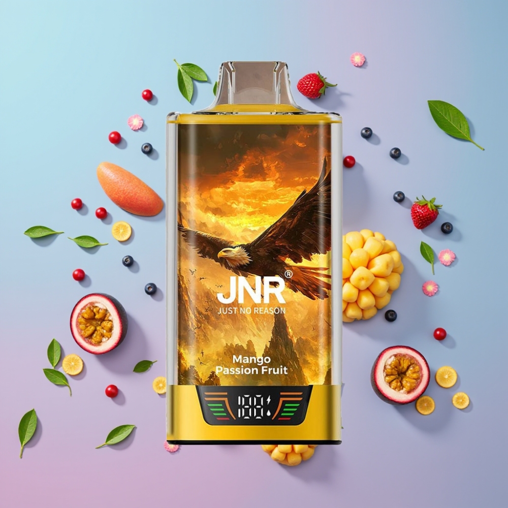 JNR Falcon Pro 28000 Disposable Vape Mango Maracuja, 30ml, 950mAh, 28000 ťahov, 5% nikotínu JNR Falcon Pro 28000 Disposable Vape Mango Maracuja, 30ml, 950mAh, 28000 ťahov, 5% nikotínu