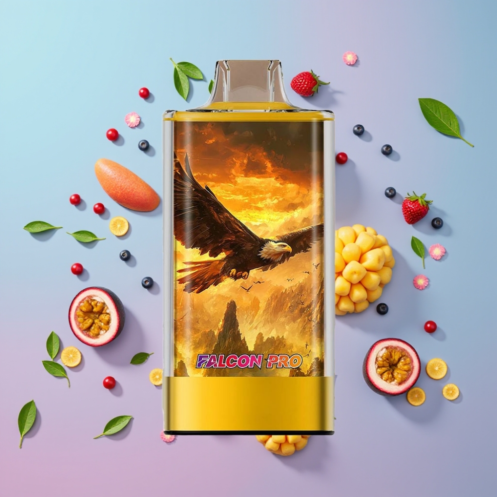 JNR Falcon Pro 28000 Disposable Vape Mango Maracuja, 30ml, 950mAh, 28000 ťahov, 5% nikotínu