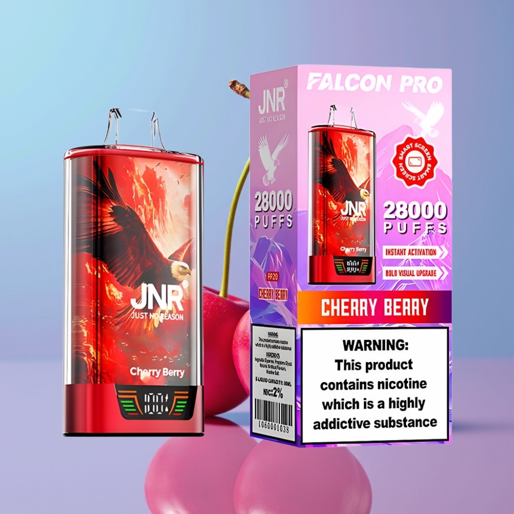 JNR Falcon Pro 28000 Disposable Vape Čerešňa Bobule 30ml 5% 950mAh