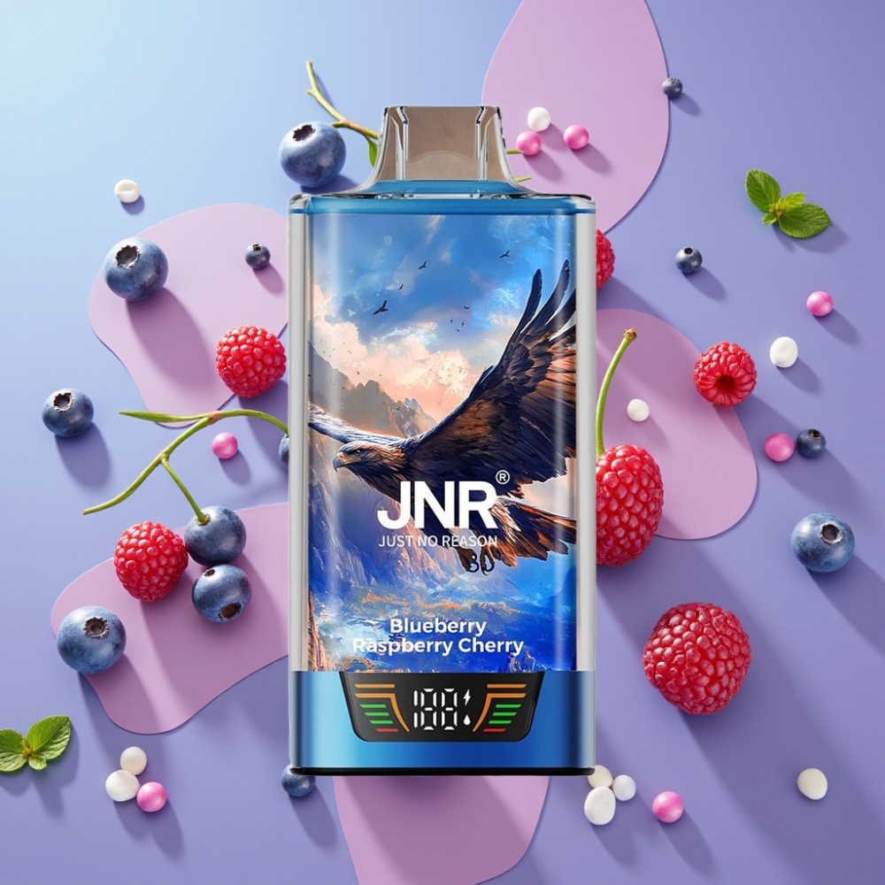 JNR Falcon Pro 28000 Disposable Vape Čučoriedka Malina Čerešňa 30ml 950mAh 5% JNR Falcon Pro 28000 Disposable Vape Čučoriedka Malina Čerešňa 30ml 950mAh 5%
