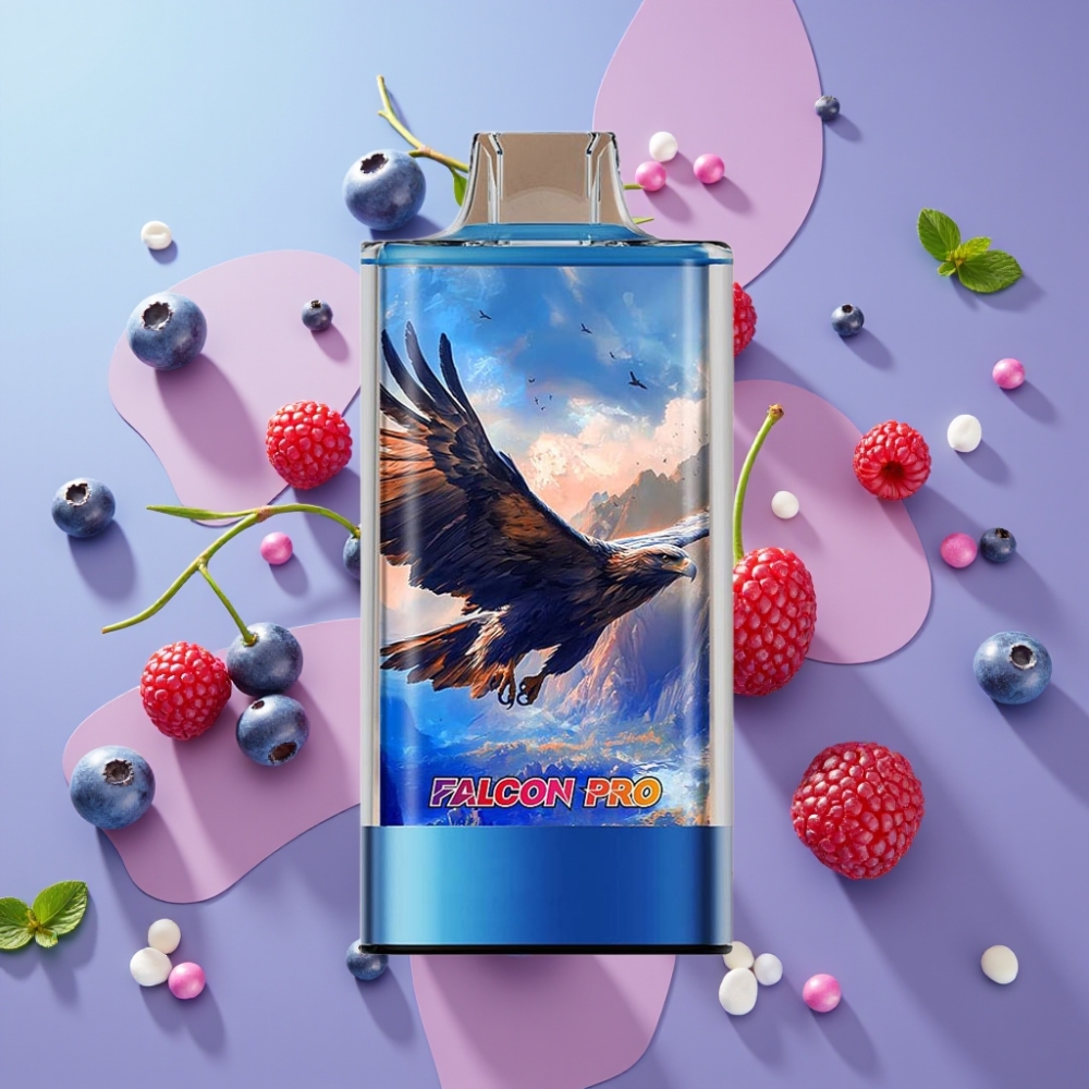 JNR Falcon Pro 28000 Disposable Vape Čučoriedka Malina Čerešňa 30ml 950mAh 5%