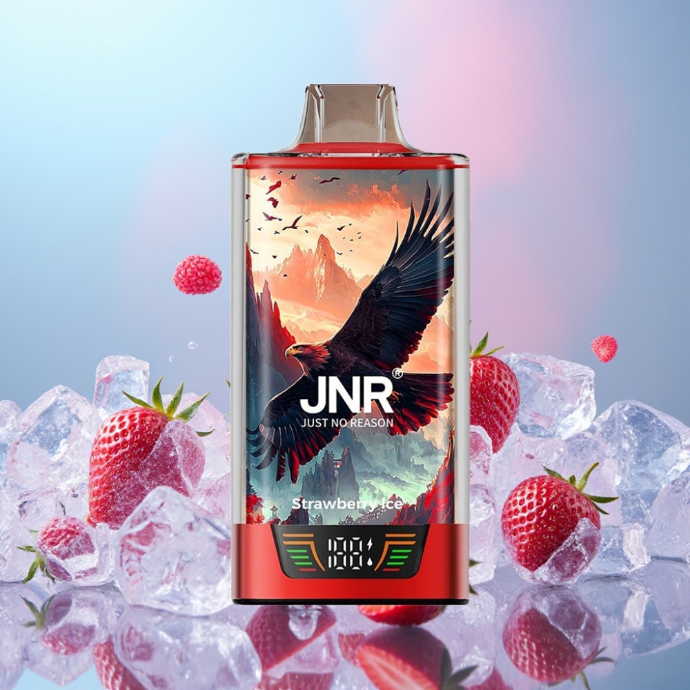 JNR Falcon Pro 28000 Jednorázová E-cigareta Jahodový Ľad 30ml 950mAh 5% JNR Falcon Pro 28000 Jednorázová E-cigareta Jahodový Ľad 30ml 950mAh 5%