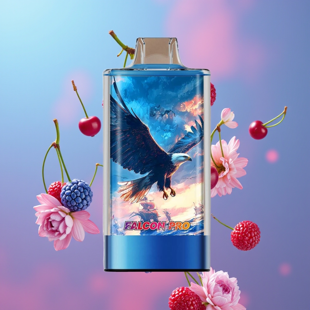 JNR Falcon Pro 28000 Modrá Malina Čerešňa 30ml 950mAh 28000 ťahov 5%