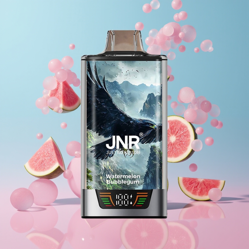 JNR Falcon Pro 28000 Vodná melónová žuvačka, 30ml, 950mAh, 5% nikotínu JNR Falcon Pro 28000 Vodná melónová žuvačka, 30ml, 950mAh, 5% nikotínu