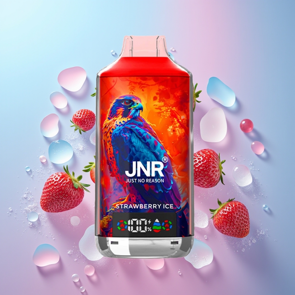 JNR Falcon X 18000 Puffs Jahodový ľad 24ml 750mAh Dual Mesh Coil Type-C JNR Falcon X 18000 Puffs Jahodový ľad 24ml 750mAh Dual Mesh Coil Type-C