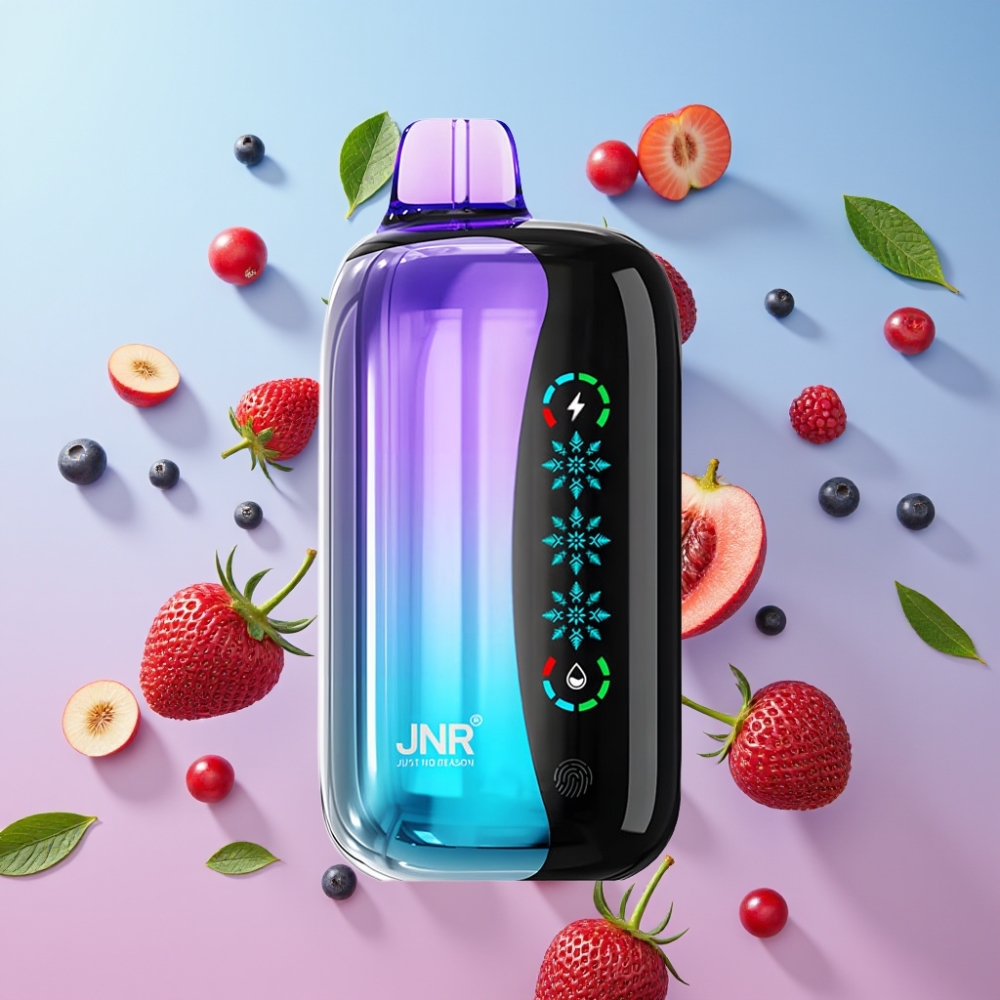 JNR Flex Ice Zmiešané Bobule 21000 Ťahov, Ice Adjustable, 26ml, 1000mAh JNR Flex Ice Zmiešané Bobule 21000 Ťahov, Ice Adjustable, 26ml, 1000mAh