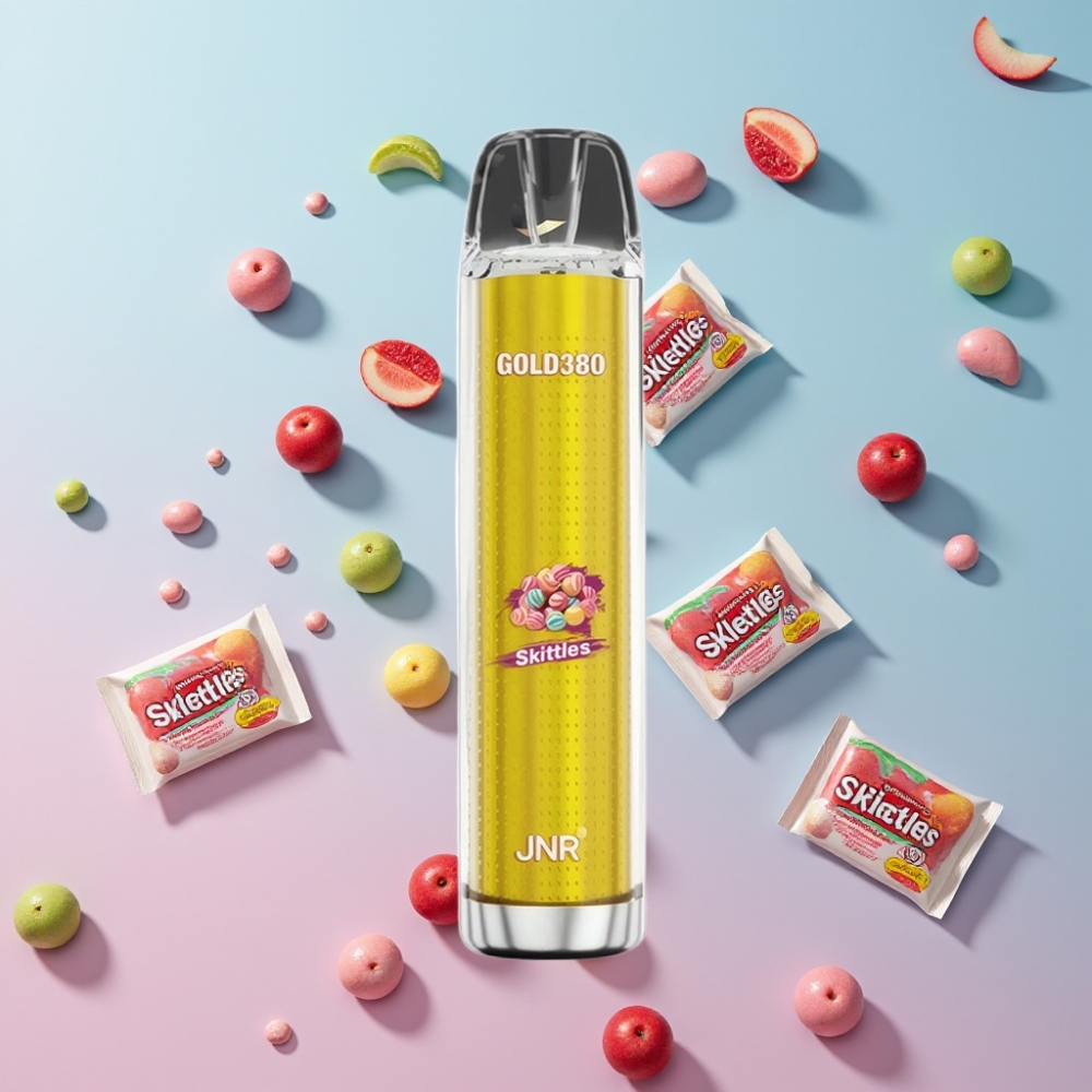 JNR Gold380 6000 Puffs Disposable Vape Dúhové ovocie 6000 Puffs 1500mAh 13ml JNR Gold380 6000 Puffs Disposable Vape Dúhové ovocie 6000 Puffs 1500mAh 13ml