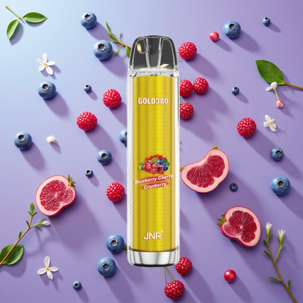 JNR Gold380 6000 Puffs Disposable Vape Čučoriedka Čerešňa Brusnica 6000 Puffs 1500mAh 13ml JNR Gold380 6000 Puffs Disposable Vape Čučoriedka Čerešňa Brusnica 6000 Puffs 1500mAh 13ml