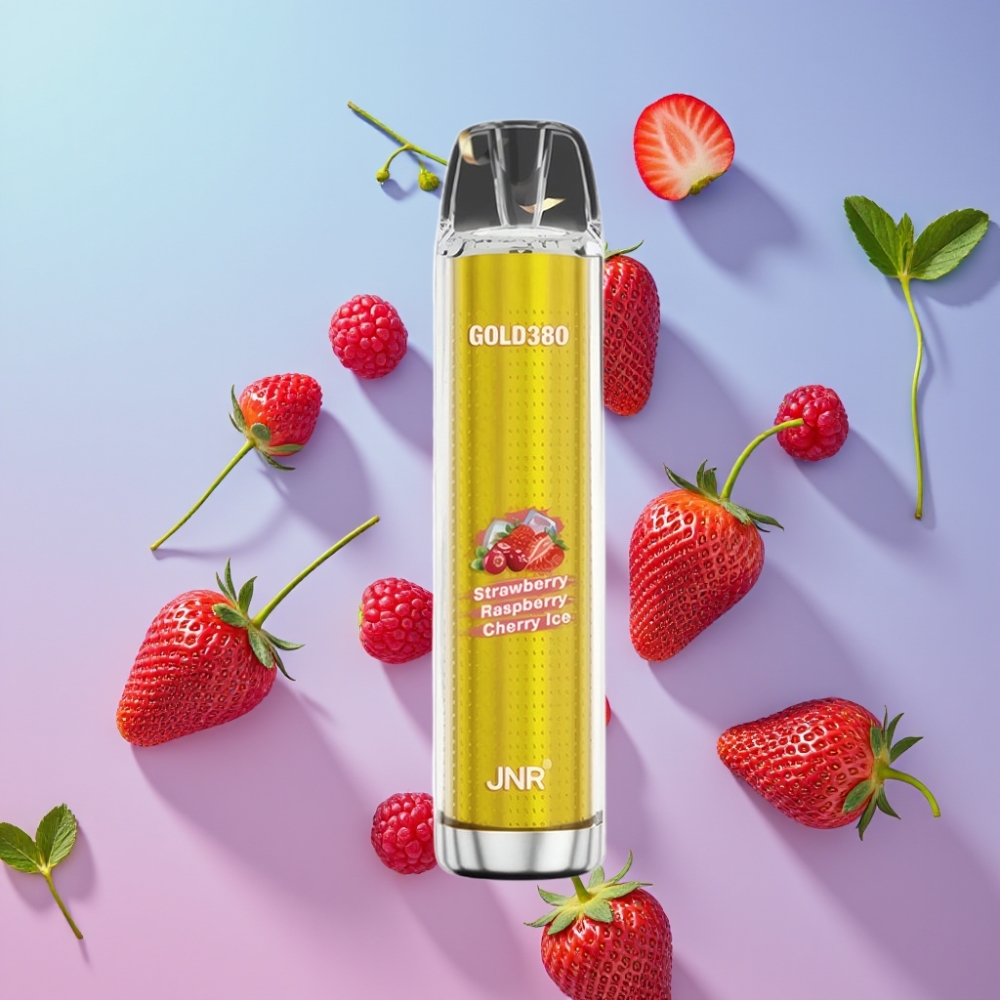 JNR Gold380 6000 Puffs Jednorázová Vape Jahoda Malina 1500mAh 13ml JNR Gold380 6000 Puffs Jednorázová Vape Jahoda Malina 1500mAh 13ml