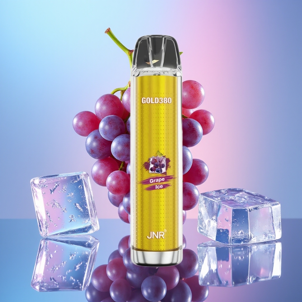 JNR Gold380 6000 Pufov Disposable Vape Hroznový ľad 1500mAh 13ml JNR Gold380 6000 Pufov Disposable Vape Hroznový ľad 1500mAh 13ml