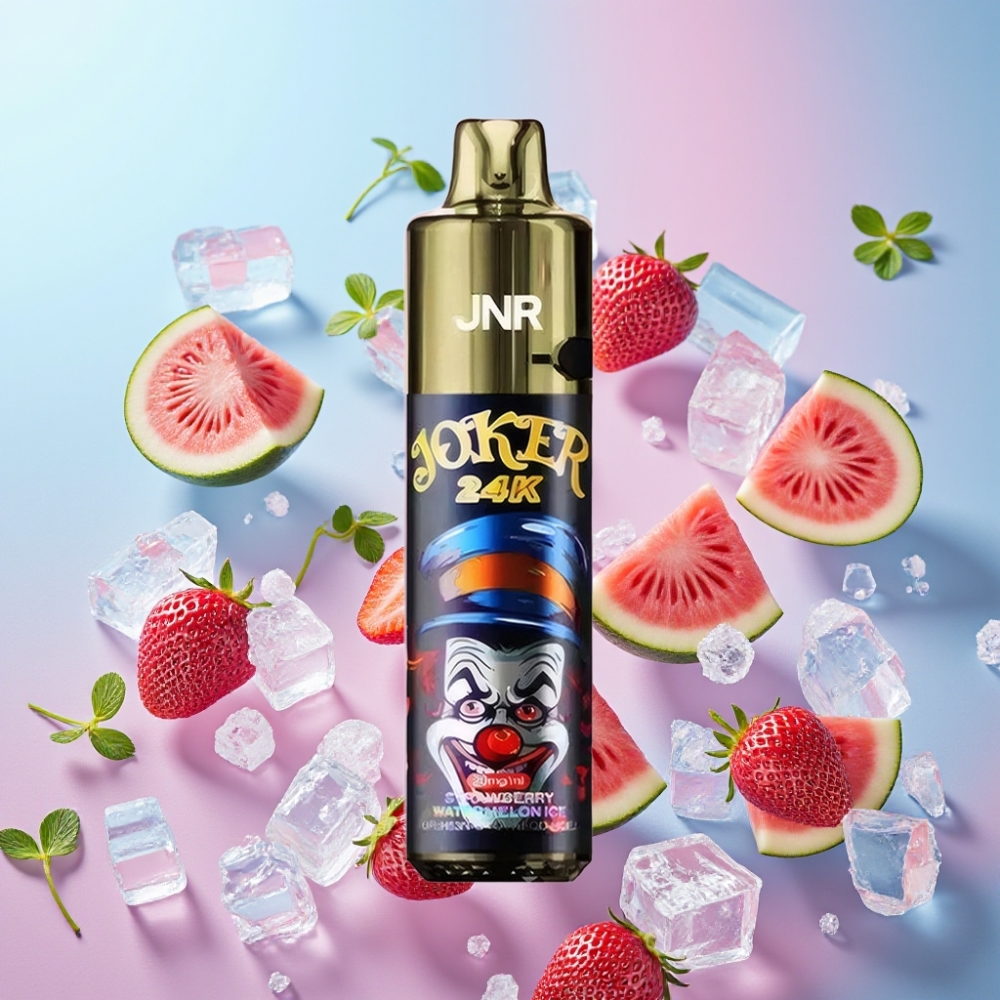 JNR Joker 24K Puffs 2+10ml Refillable Pod, Jahodový Melónový Ľad, 800mAh, Type-C