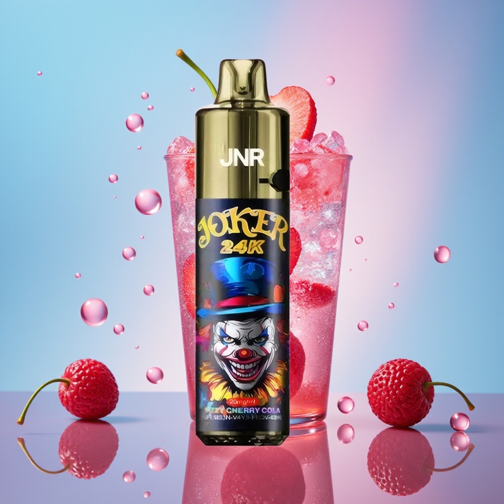 JNR Joker 24K Puffs Disposable Vape Šumivá Čerešňová Kola 2+10ml 800mAh 24000 Puffs