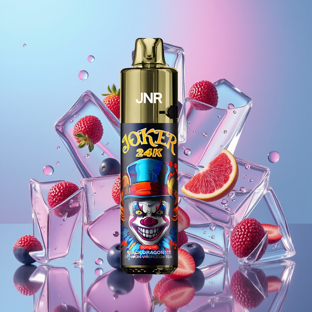 JNR Joker 24K Puffs Refillable Disposable Vape Čierny Drak Ľad 2+10ml 800mAh 24000 Puffs JNR Joker 24K Puffs Refillable Disposable Vape Čierny Drak Ľad 2+10ml 800mAh 24000 Puffs