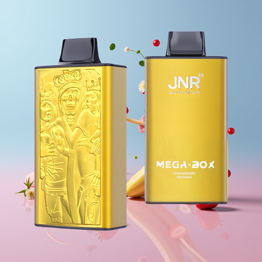 JNR Mega Box 25000 Puffs Disposable Vape Jahoda Banán, 30ml, 850mAh, Dual Mesh