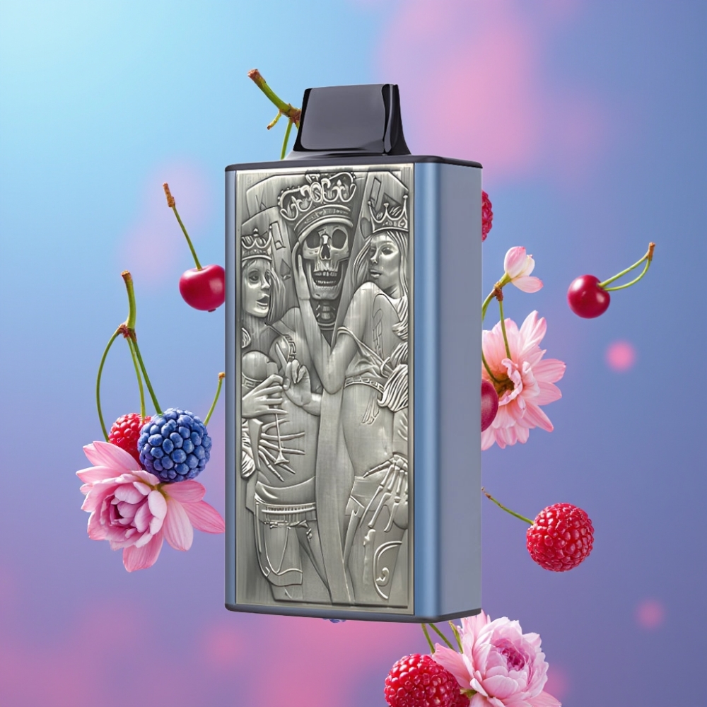 JNR Mega Box 25000 Puffs Disposable Vape Modrá Malina Čerešňa, 30ml, 850mAh, Dual Mesh