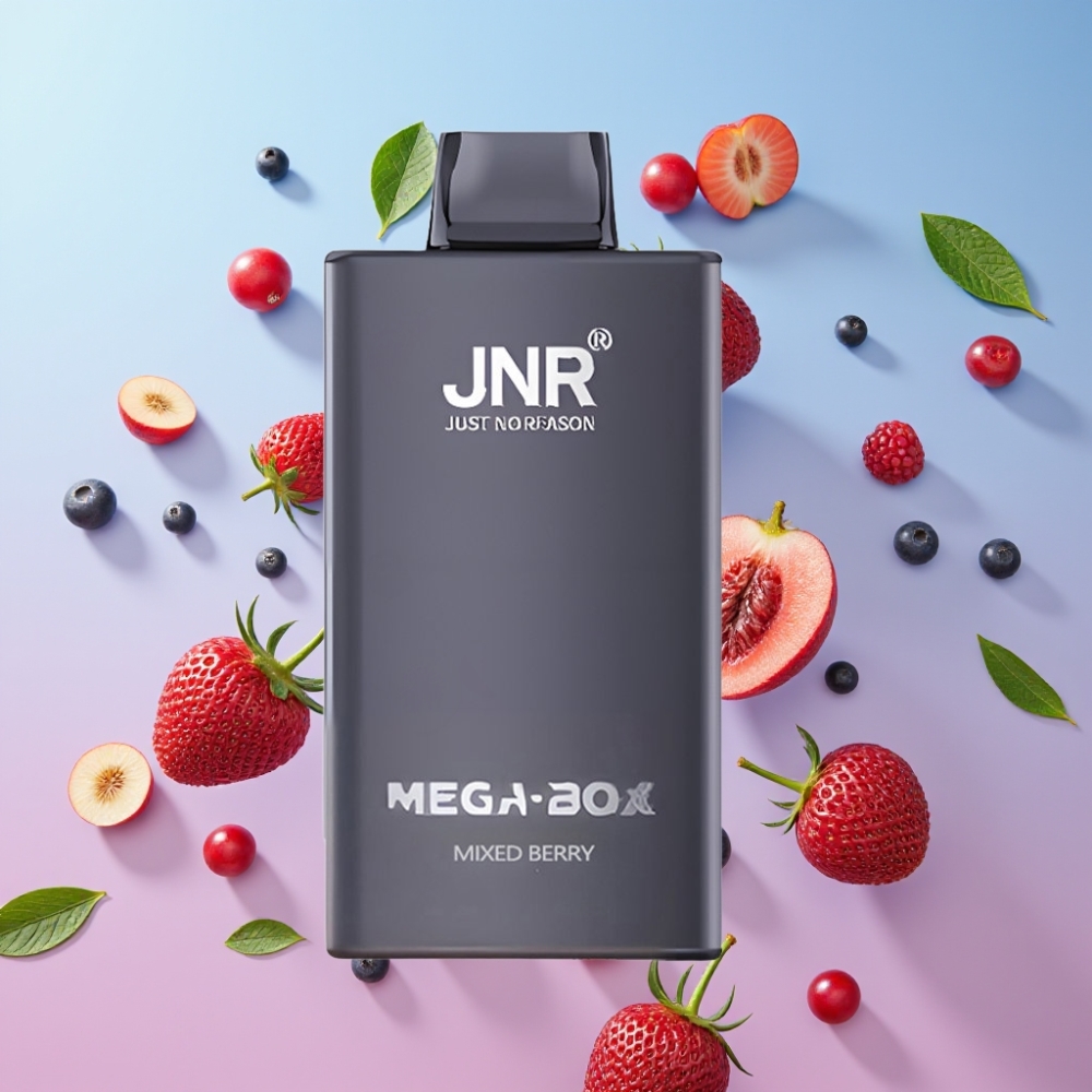 JNR Mega Box 25000 Puffs Disposable Vape Zmiešané Bobule, 30ml, 850mAh, Dual Mesh JNR Mega Box 25000 Puffs Disposable Vape Zmiešané Bobule, 30ml, 850mAh, Dual Mesh
