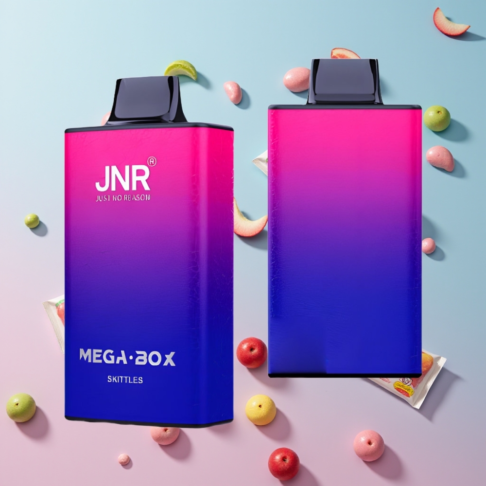 JNR Mega Box 25000 Puffs Disposable Vape dúhové drahokamy, 30ml, 850mAh, Dual Mesh