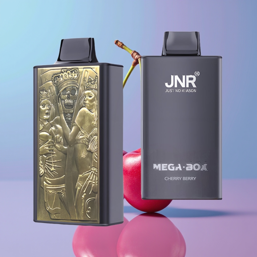 JNR Mega Box 25000 Puffs Disposable Vape Čerešňa Bobule, 30ml, 850mAh, Dual Mesh
