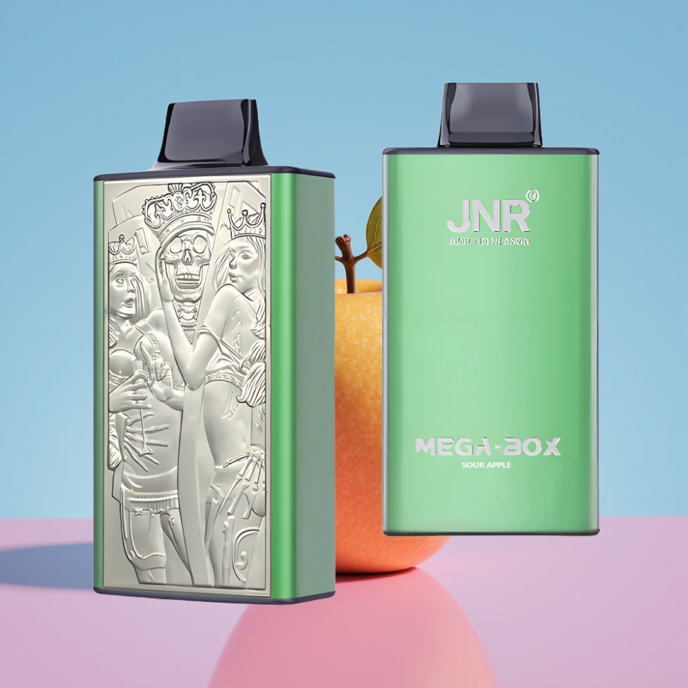 JNR Mega Box 25000 Puffs Jednorázová E-cigareta Jablko s kyslou príchuťou, 30ml, 850mAh