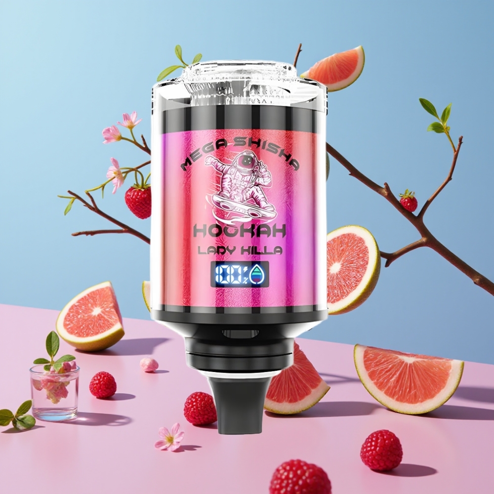 JNR Mega Shisha Hookah 100K Kompatibilita s počítačom Lady Killa 60ml 2200mAh Typ-C JNR Mega Shisha Hookah 100K Kompatibilita s počítačom Lady Killa 60ml 2200mAh Typ-C