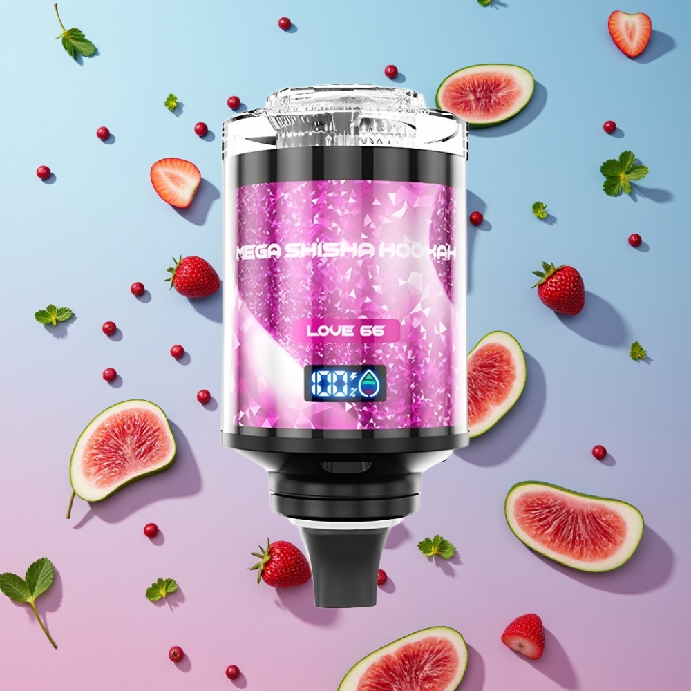 JNR Mega Shisha Hookah 100K Stolová Kompatibilita Láska 66, 100000 záberov, 60ml, 2200mAh JNR Mega Shisha Hookah 100K Stolová Kompatibilita Láska 66, 100000 záberov, 60ml, 2200mAh