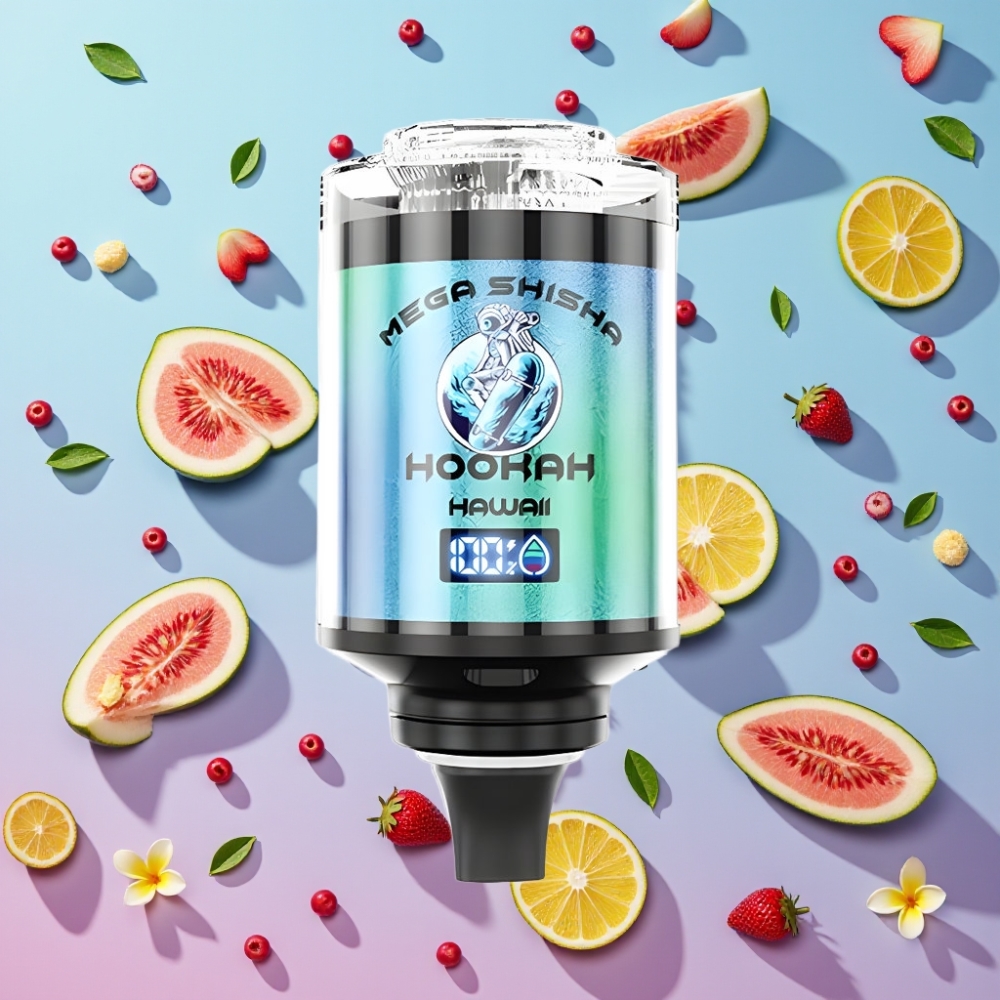 JNR Mega Shisha Hookah Kompatibilita s počítačom Hawaii 60ml 2200mAh Typ-C JNR Mega Shisha Hookah Kompatibilita s počítačom Hawaii 60ml 2200mAh Typ-C