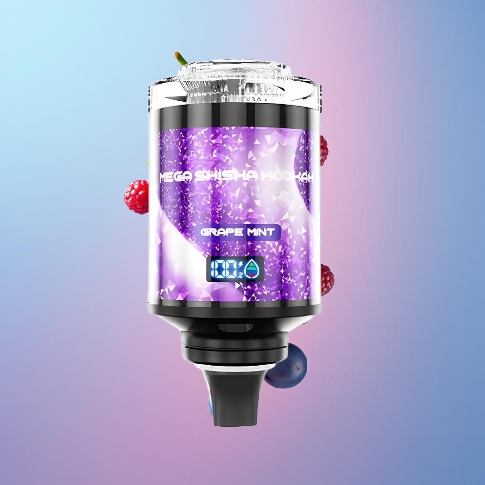 JNR Mega Shisha Hookah Stolová Kompatibilita Hroznová Mäta 60ml 2200mAh Typ-C JNR Mega Shisha Hookah Stolová Kompatibilita Hroznová Mäta 60ml 2200mAh Typ-C